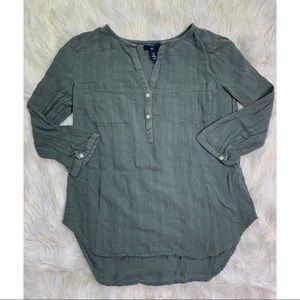Gap - Olive Green Boho Top